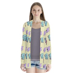 Animals Pastel Children Colorful Drape Collar Cardigan by BangZart