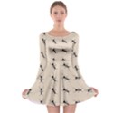 Ants Pattern Long Sleeve Skater Dress View1