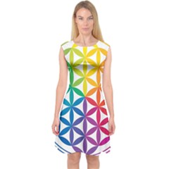 Heart Energy Medicine Capsleeve Midi Dress by BangZart