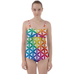 Heart Energy Medicine Twist Front Tankini Set