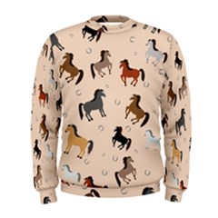 Horses For Courses Pattern Men s Sweatshirt by BangZart