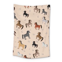 Horses For Courses Pattern Small Tapestry by BangZart