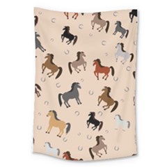 Horses For Courses Pattern Large Tapestry