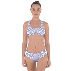 Illustration Binary Null One Figure Abstract Criss Cross Bikini Set