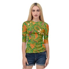 Art Batik The Traditional Fabric Quarter Sleeve Tee