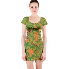 Art Batik The Traditional Fabric Short Sleeve Bodycon Dress by BangZart