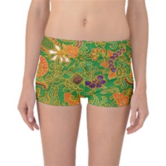 Art Batik The Traditional Fabric Boyleg Bikini Bottoms by BangZart