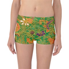 Art Batik The Traditional Fabric Reversible Boyleg Bikini Bottoms by BangZart