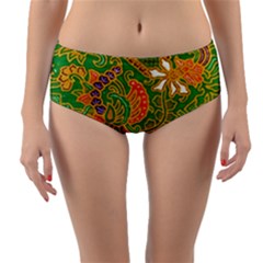 Art Batik The Traditional Fabric Reversible Mid-waist Bikini Bottoms