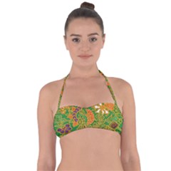 Art Batik The Traditional Fabric Halter Bandeau Bikini Top by BangZart