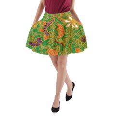 Art Batik The Traditional Fabric A-line Pocket Skirt by BangZart