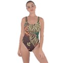 Art Traditional Flower  Batik Pattern Bring Sexy Back Swimsuit View1