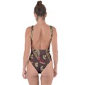 Art Traditional Flower  Batik Pattern Bring Sexy Back Swimsuit View2