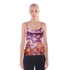 Colorful Art Traditional Batik Pattern Spaghetti Strap Top by BangZart