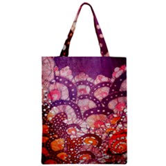 Colorful Art Traditional Batik Pattern Zipper Classic Tote Bag by BangZart