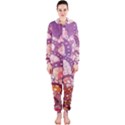 Colorful Art Traditional Batik Pattern Hooded Jumpsuit (Ladies)  View1