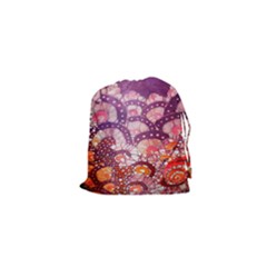 Colorful Art Traditional Batik Pattern Drawstring Pouches (xs) 