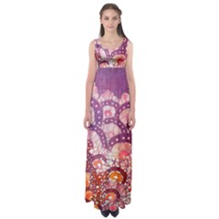 Colorful Art Traditional Batik Pattern Empire Waist Maxi Dress by BangZart