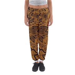 Art Traditional Batik Flower Pattern Women s Jogger Sweatpants by BangZart