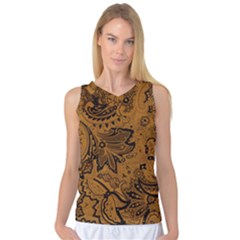 Art Traditional Batik Flower Pattern Women s Basketball Tank Top by BangZart