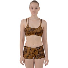 Art Traditional Batik Flower Pattern Women s Sports Set by BangZart