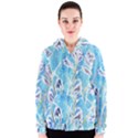 Art Batik Flowers Pattern Women s Zipper Hoodie View1