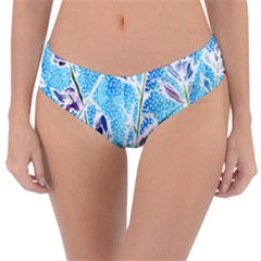 Art Batik Flowers Pattern Reversible Classic Bikini Bottoms