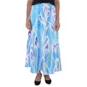 Art Batik Flowers Pattern Flared Maxi Skirt View1