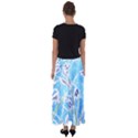 Art Batik Flowers Pattern Flared Maxi Skirt View2