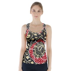 Art Batik Pattern Racer Back Sports Top by BangZart