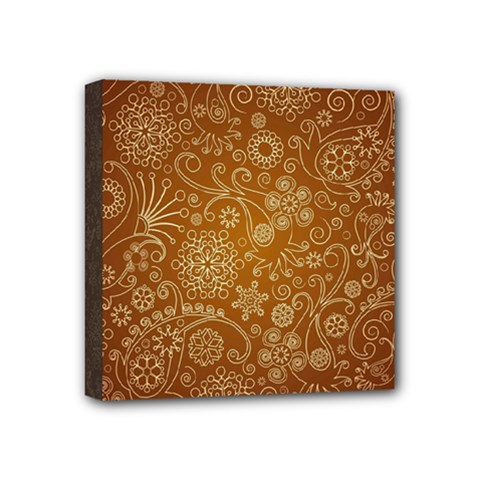 Batik Art Pattern Mini Canvas 4  X 4  by BangZart