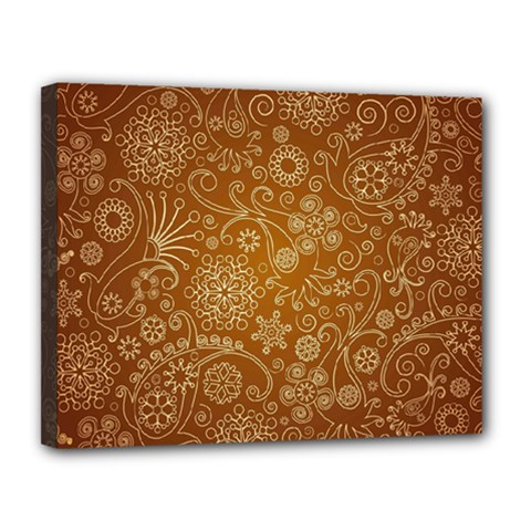 Batik Art Pattern Canvas 14  X 11  by BangZart