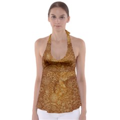 Batik Art Pattern Babydoll Tankini Top by BangZart