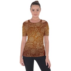 Batik Art Pattern Short Sleeve Top by BangZart