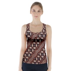 Art Traditional Batik Pattern Racer Back Sports Top by BangZart