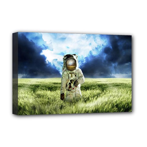 Astronaut Deluxe Canvas 18  X 12   by BangZart