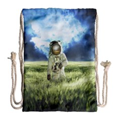 Astronaut Drawstring Bag (large) by BangZart