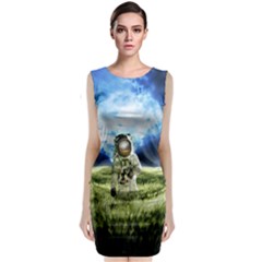 Astronaut Classic Sleeveless Midi Dress by BangZart