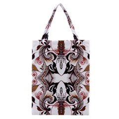 Art Traditional Batik Flower Pattern Classic Tote Bag by BangZart