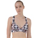 Art Traditional Batik Flower Pattern Sweetheart Sports Bra View1