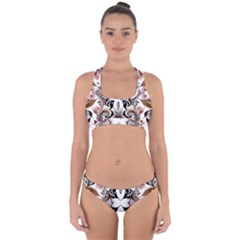 Art Traditional Batik Flower Pattern Cross Back Hipster Bikini Set by BangZart