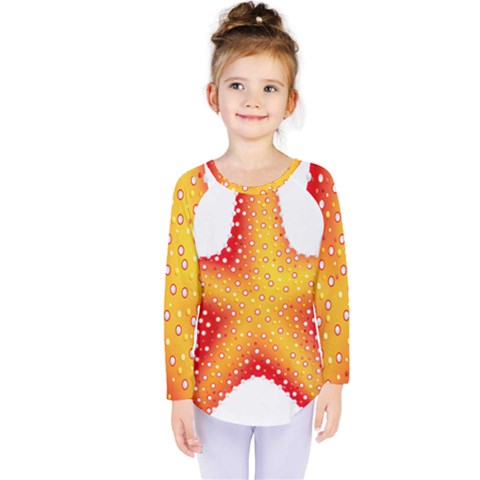 Starfish Kids  Long Sleeve Tee by BangZart