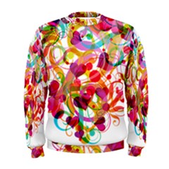 Abstract Colorful Heart Men s Sweatshirt by BangZart