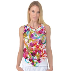 Abstract Colorful Heart Women s Basketball Tank Top by BangZart