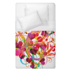 Abstract Colorful Heart Duvet Cover (single Size) by BangZart