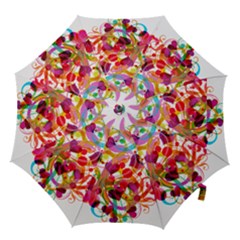 Abstract Colorful Heart Hook Handle Umbrellas (small) by BangZart