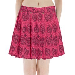 Floral Heart Pleated Mini Skirt by BangZart