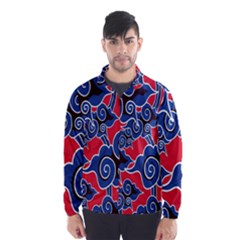 Batik Background Vector Wind Breaker (men) by BangZart