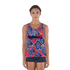 Batik Background Vector Sport Tank Top  by BangZart