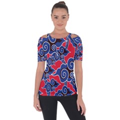 Batik Background Vector Short Sleeve Top